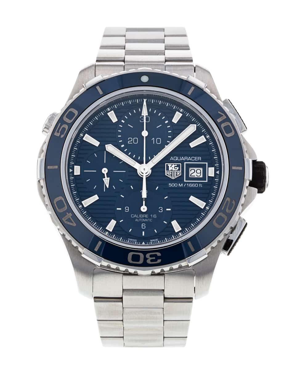 Aquaracer calibre 2025 16 automatic chronograph